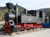 15.10.2015 augestellte Lokomotive (Museum) Wassertalbahn Visue de Sus