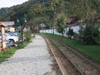 15.10.2015 Wassertalbahn Visue de Sus Touristenzug Bahnsteig
