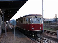 13.12.2019 HSB Triebwagen im Bahnhof Quedlinburg