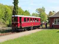 28.04.2018 Triebwagen im Bahnhof Zittau Süd auf Sonderfahrt