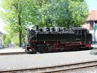 28.04.2018 Dampflok im Bahnhof Jonsdorf