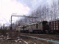16.04.2001 schwerer Güterzug St. Petersburg Umgebung