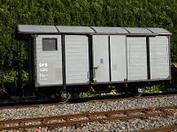 29.07.2009 DFB X 2916 gedeckter Güterwagen in Gletsch