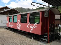 21.06.2020 DFB Bahnhof Realp Cafe Wagen stationär