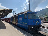 31.08.2019 RhB Ge 4/4 III 652 HCD im Bahnhof Landquart