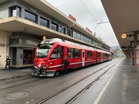 05.12.2020 RhB Reginalzug mit Allegra 3501 nach Arosa im Bahnhof Chur