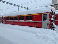 06.12.2020 RhB Personenwagen A 1275 im Bahnhof St. Moritz