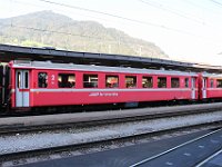 31.08.2019 RhB Personenwagen B 2426 im Bahnhof Landquart