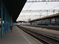 16.04.2017 Bahnhof Saporoshje Einfahrt Zug aus Kiew