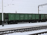12.02.2018 abgestellte Kohlewagen im Bahnhof Vasilyevka Tavrichesk