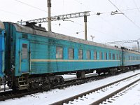 12.02.2018 Personenwagen im Bahnhof Vasilyevka Tavrichesk