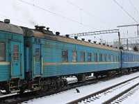 12.02.2018 Personenwagen im Bahnhof Vasilyevka Tavrichesk