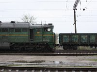 19.04.2017 Bahnhof Vasilyevka Tavrichesk Dieselmaschine
