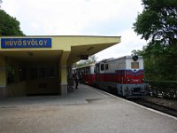 30.04.2017 Kindereisenbahn Budapest Bahnhof HÜVÖSVÖLGY mit Gegenzug Diesellok MK 45 2004